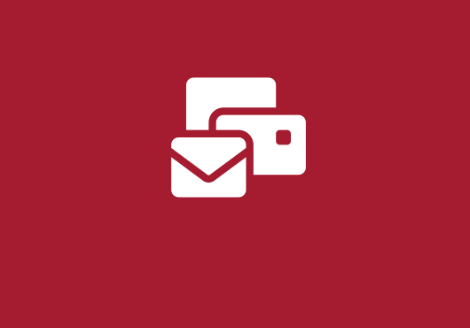 Icon of envelopes and packages
