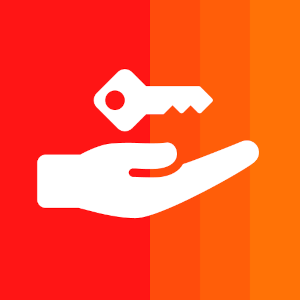 Orange and red Ivanti Secure Access logo showing a hand with a key hovering over it