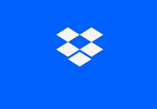 Dropbox logo, an open box
