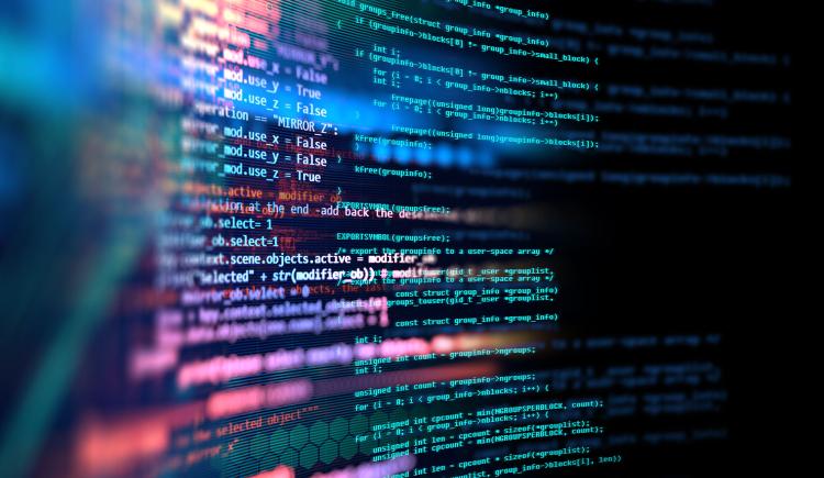 Photo illustration of programming code